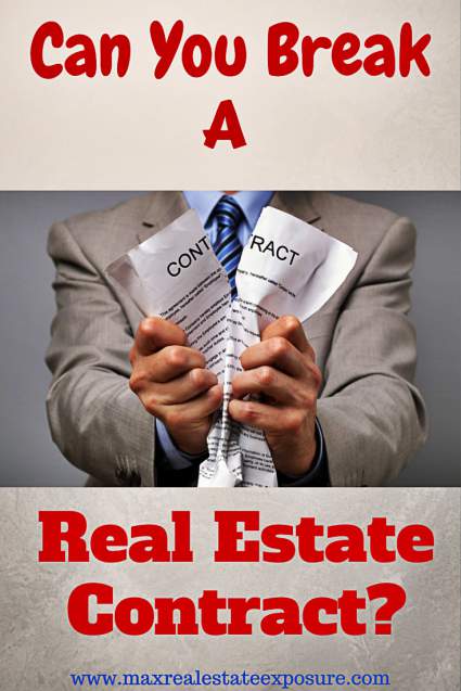 Breaking a Real Estate Contract