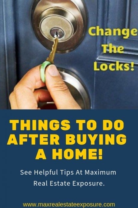what to do after purchasing a home